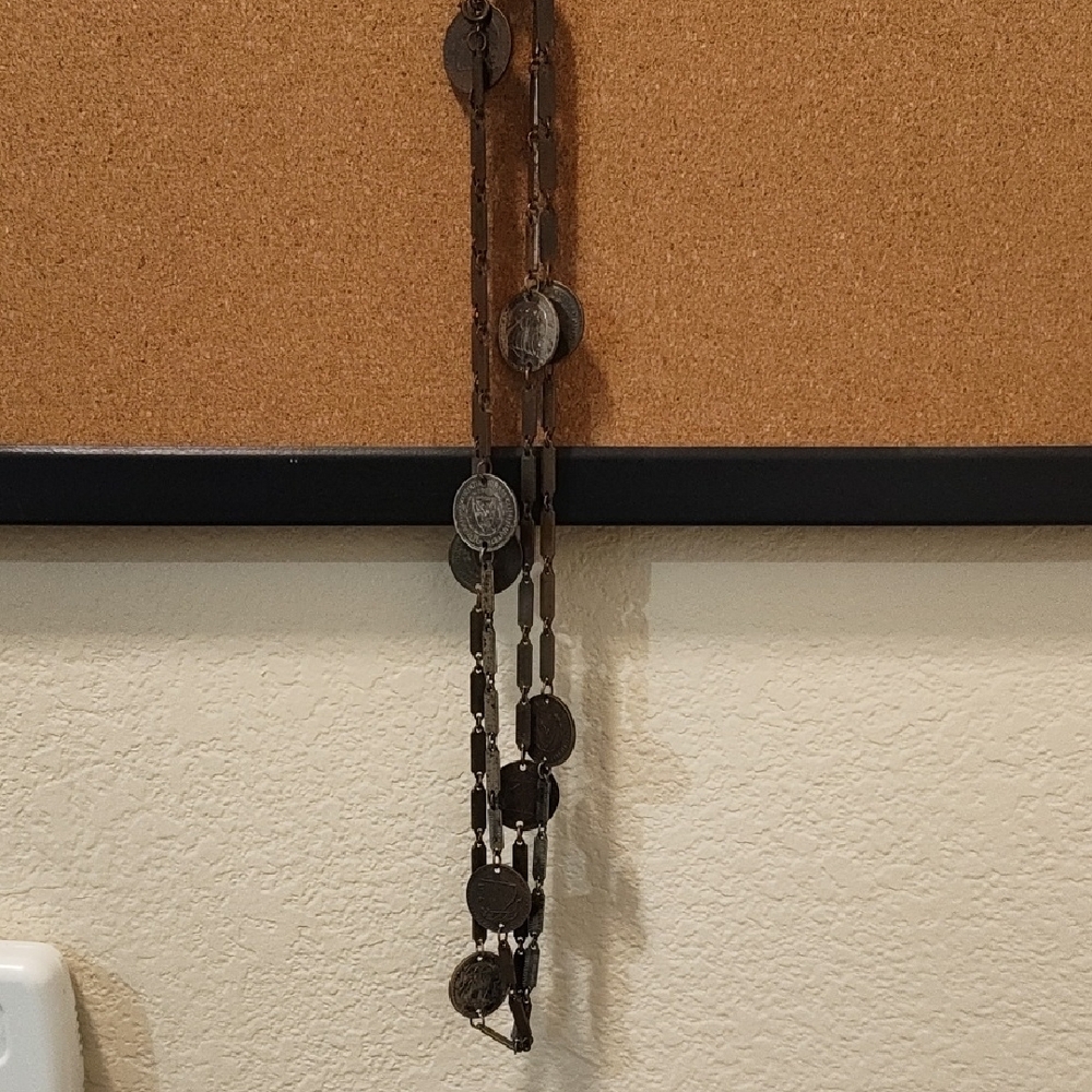 Vintage Coin Charm Chain